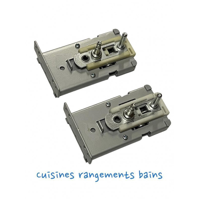 Lot De 2 Boitiers Et Boutons Tourniquet Hetal Grass - Ref. LOT